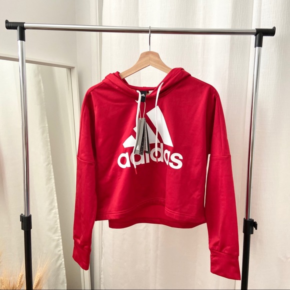 adidas cut off sweatshirt